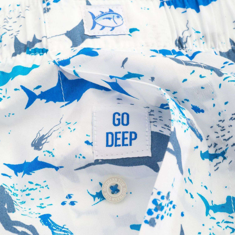 Diver Down Boxer in Classic White by Southern Tide - Country Club Prep