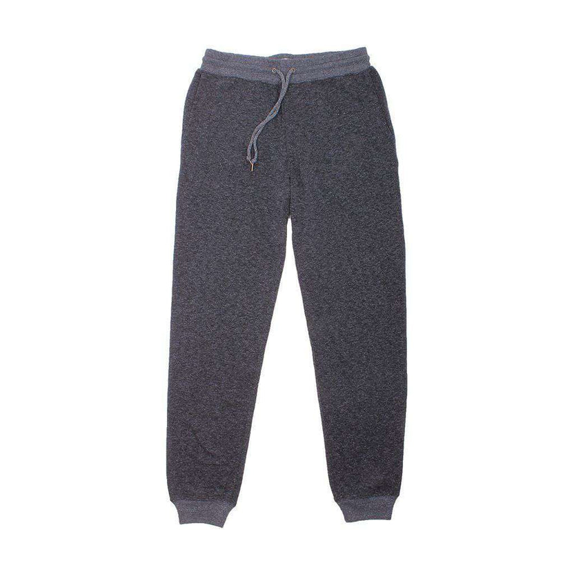 Faherty Dual Knit Sweatpant in Washed Black Country Club Prep