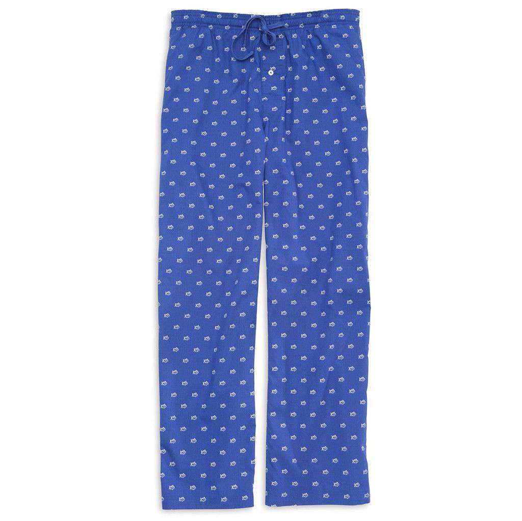 Gameday Skipjack Lounge Pant in University Blue by Southern Tide - Country Club Prep