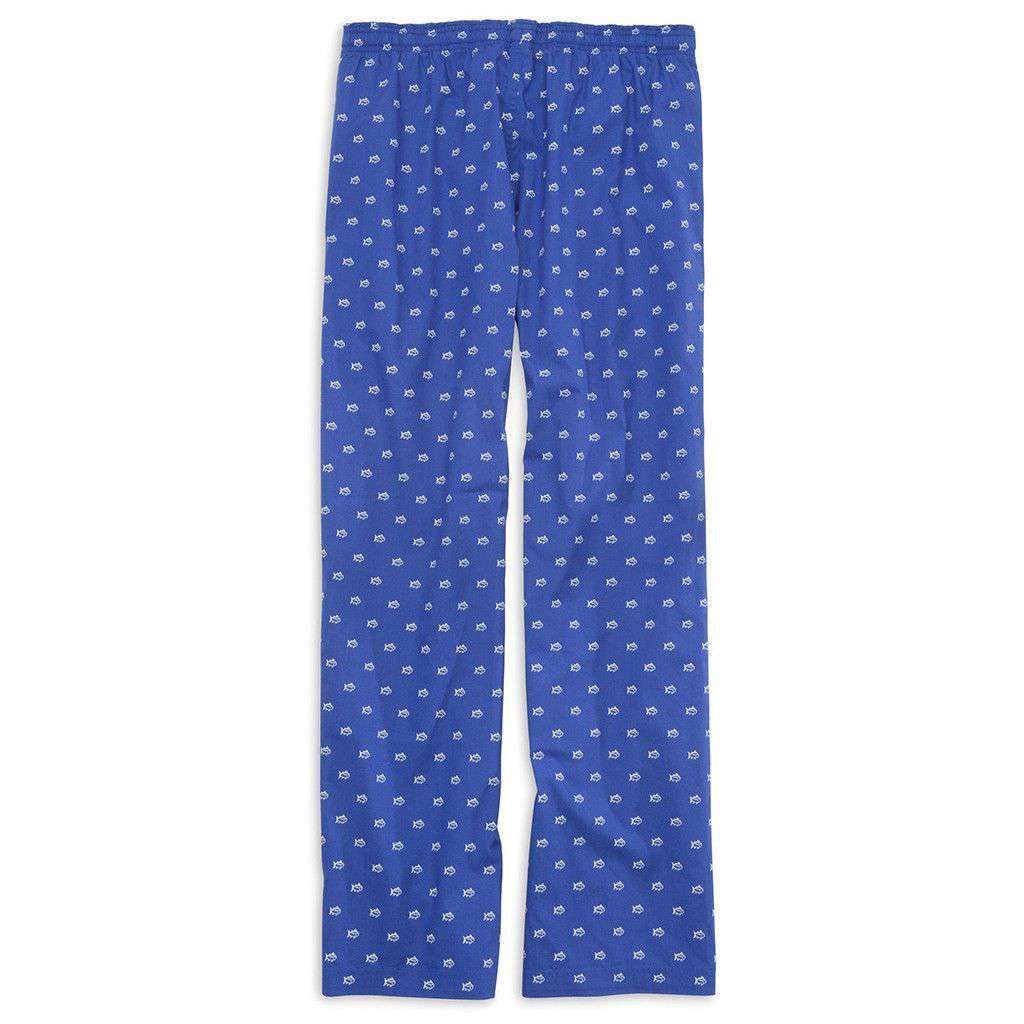 Gameday Skipjack Lounge Pant in University Blue by Southern Tide - Country Club Prep