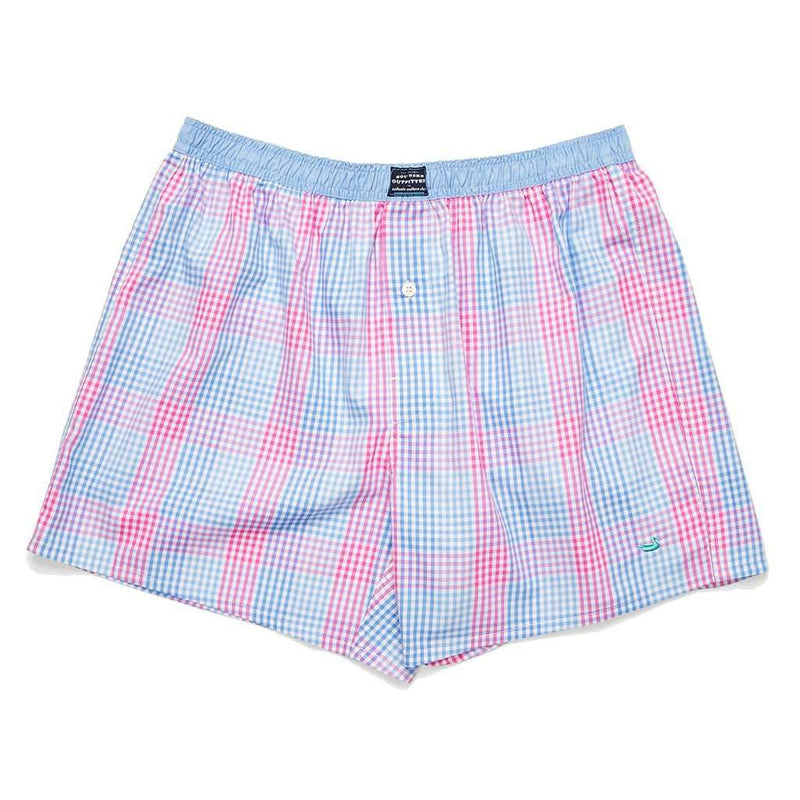 Hanover Gingham Boxers in Lilac & Pink by Southern Marsh - Country Club Prep