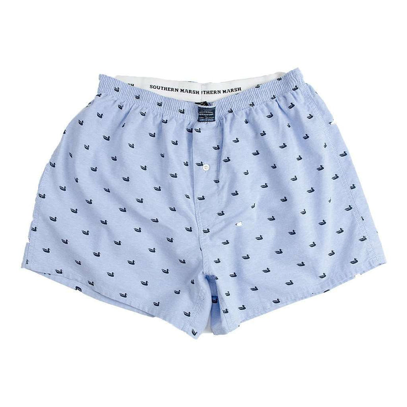Hanover Oxford Boxers in Light Blue by Southern Marsh - Country Club Prep