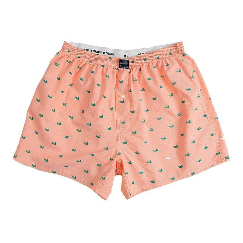 Hanover Oxford Boxers in Melon by Southern Marsh - Country Club Prep