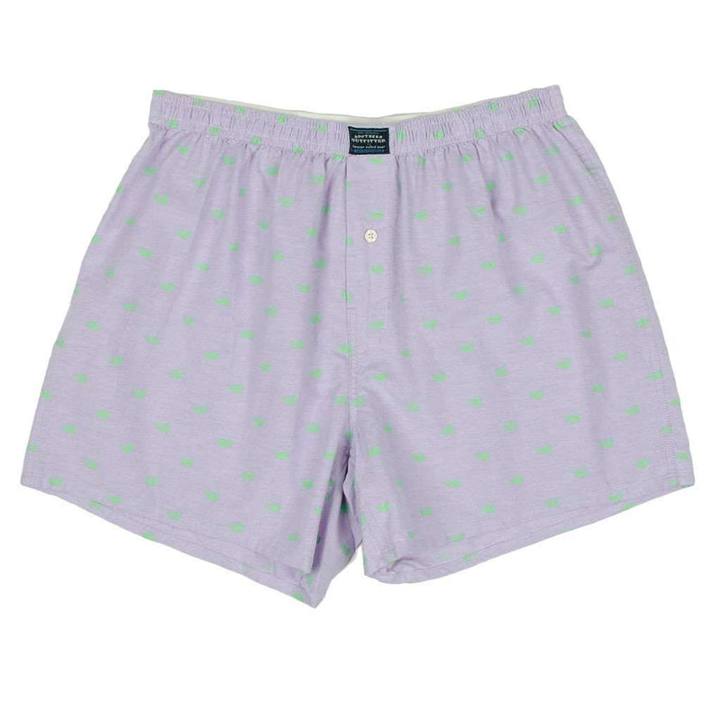 Hanover Oxford Boxers in Wharf Purple by Southern Marsh - Country Club Prep