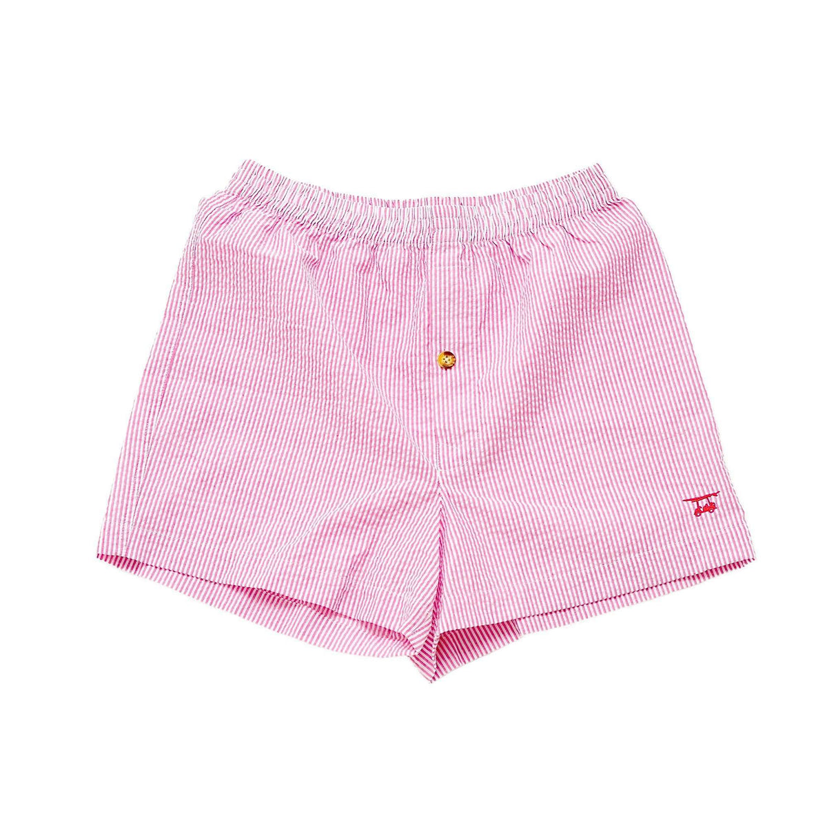 Pink Seersucker Boxers by Bald Head Blues - Country Club Prep