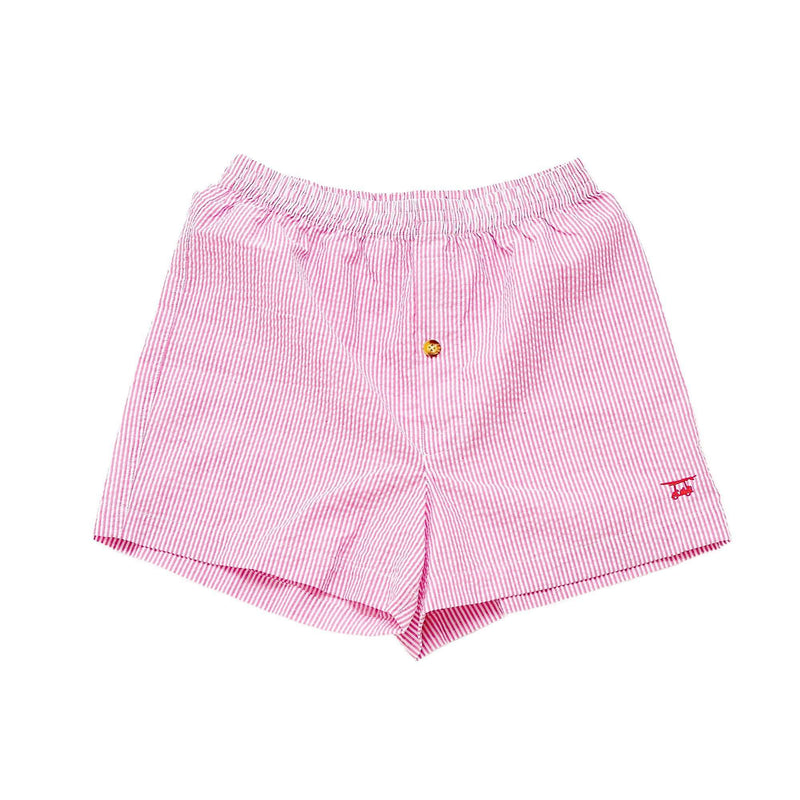 Pink Seersucker Boxers by Bald Head Blues - Country Club Prep