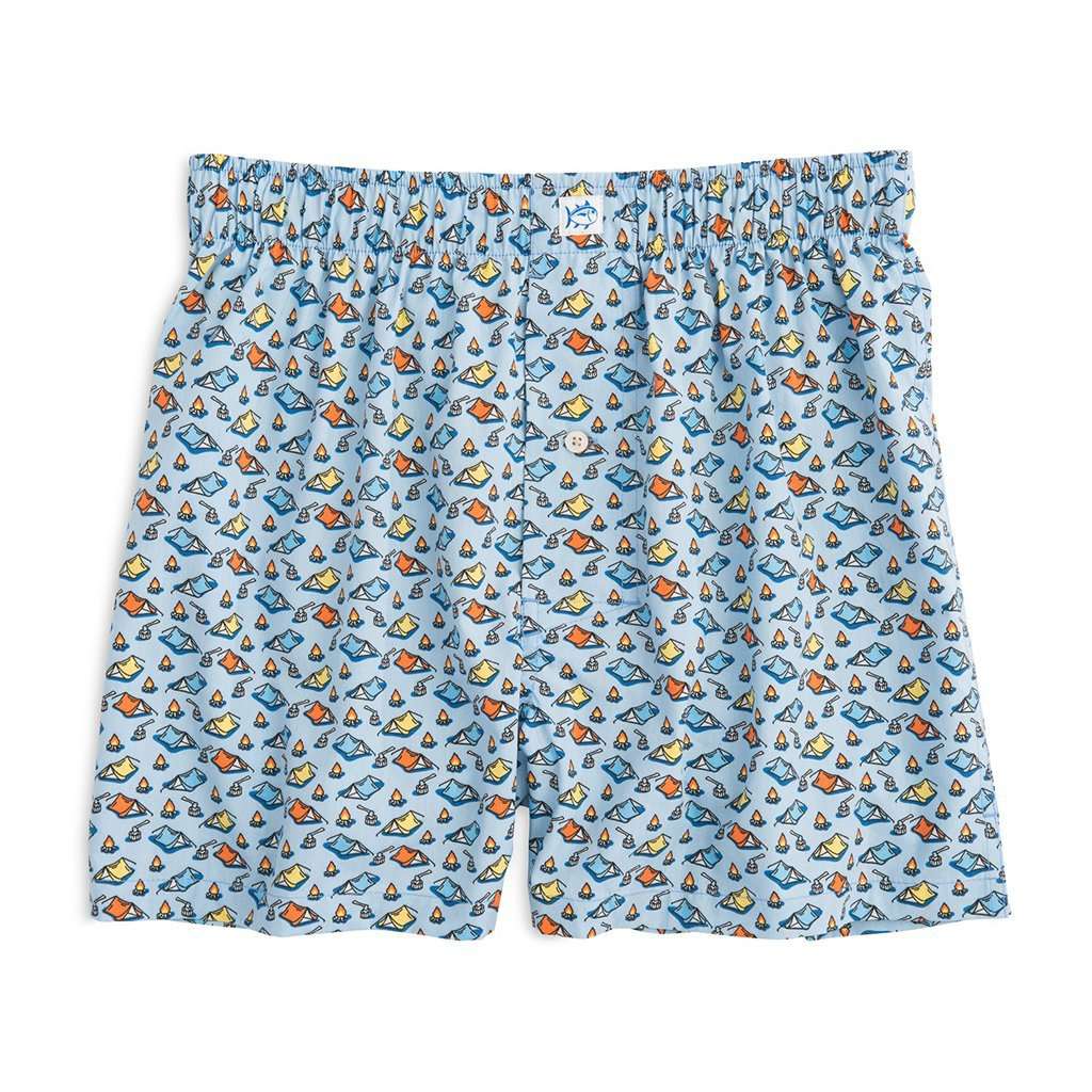 Pitch a Tent Boxer in Sky Blue by Southern Tide - Country Club Prep