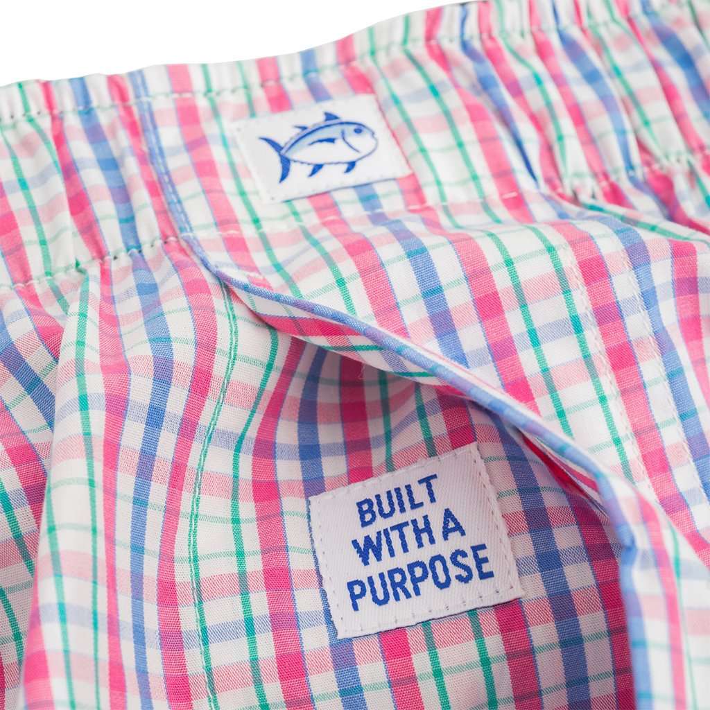 Red Snapper Plaid Boxer by Southern Tide - Country Club Prep