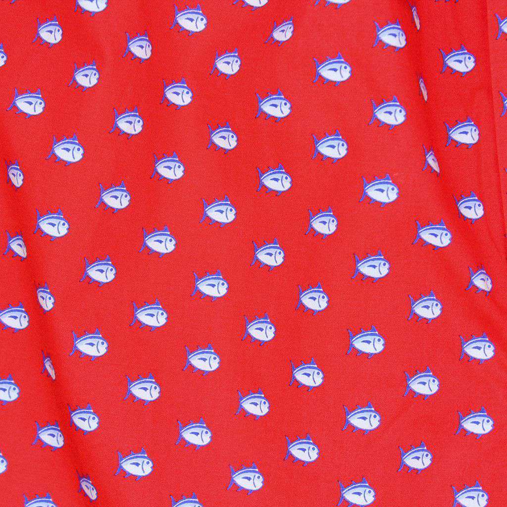 Skipjack Boxers in Channel Marker Red by Southern Tide - Country Club Prep