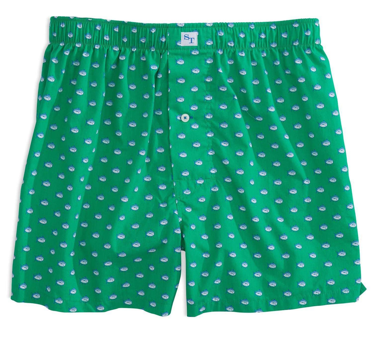 Skipjack Boxers in Grass Green by Southern Tide - Country Club Prep