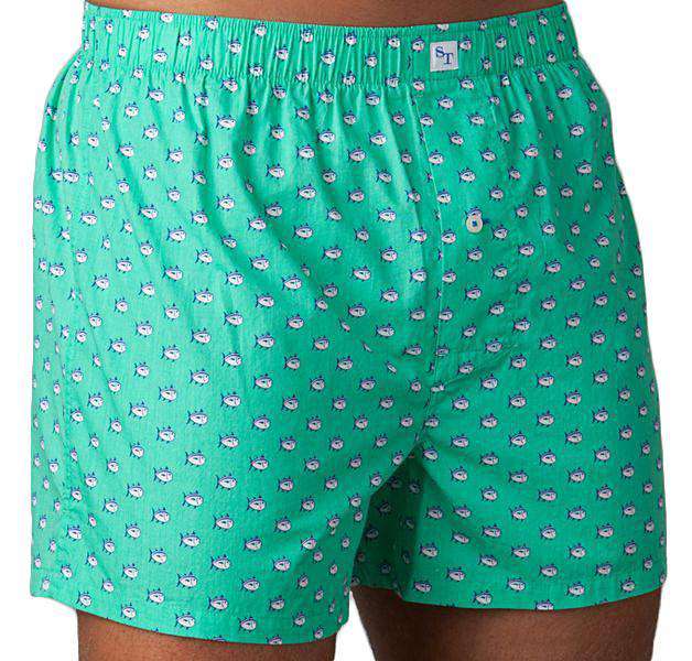 Skipjack Boxers in Green Apple by Southern Tide - Country Club Prep