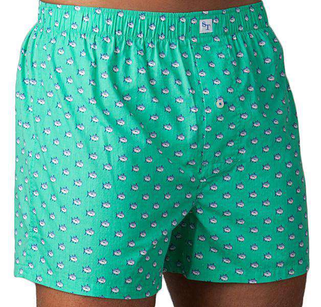 Skipjack Boxers in Green Apple by Southern Tide - Country Club Prep
