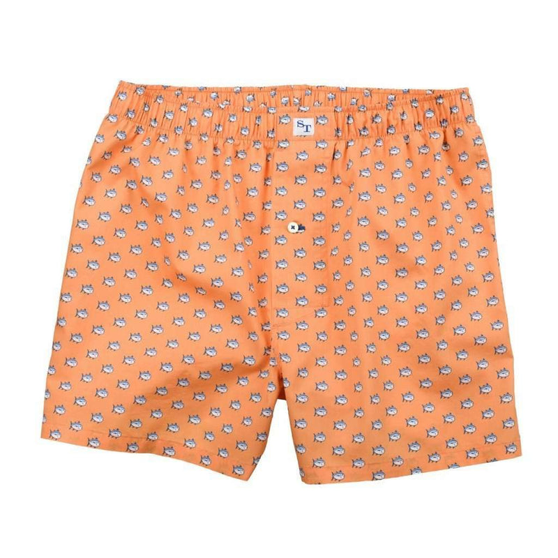 Skipjack Boxers in Horizon Orange by Southern Tide - Country Club Prep