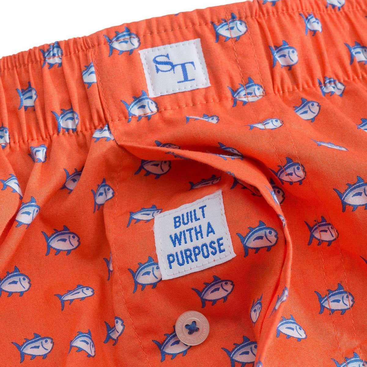 Skipjack Boxers in Orange Sky by Southern Tide - Country Club Prep