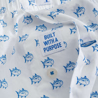 Skipjack Boxers in White by Southern Tide - Country Club Prep