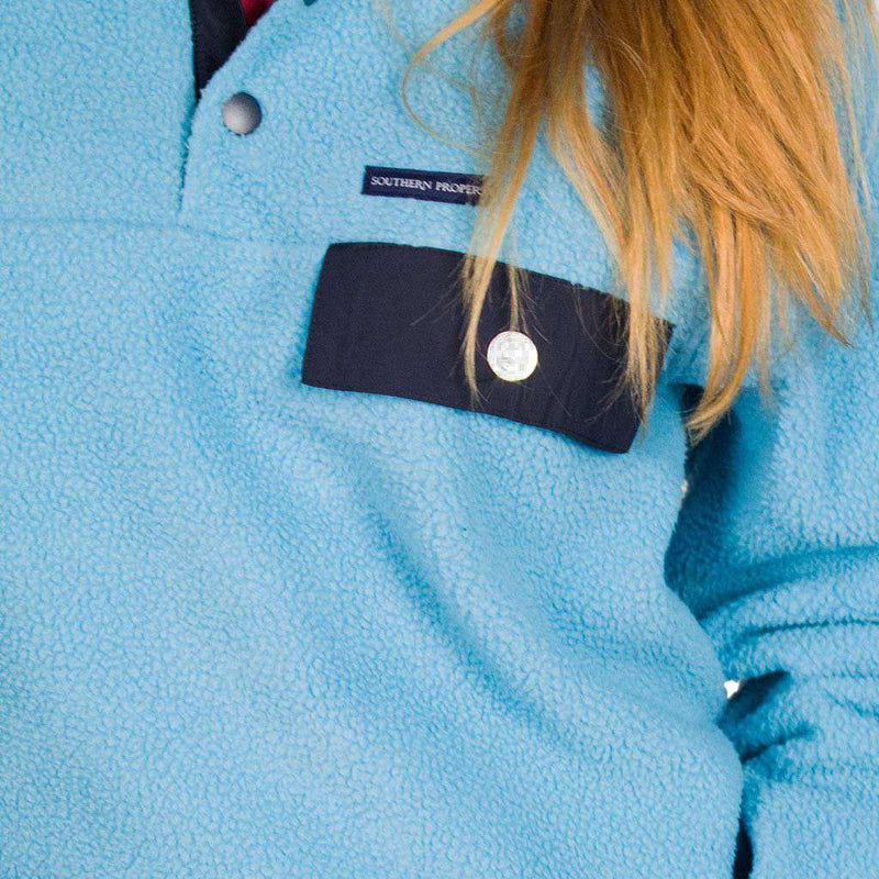 All Prep Pullover in Retro Blue by Southern Proper - Country Club Prep