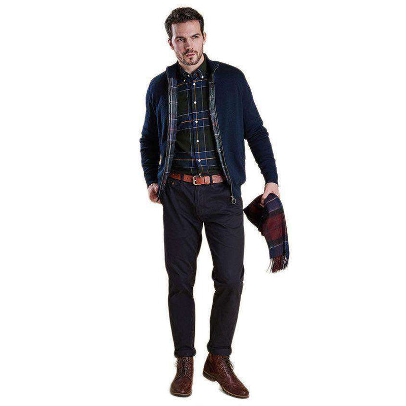 Ardeley Zip Through Jacket in Navy by Barbour - Country Club Prep