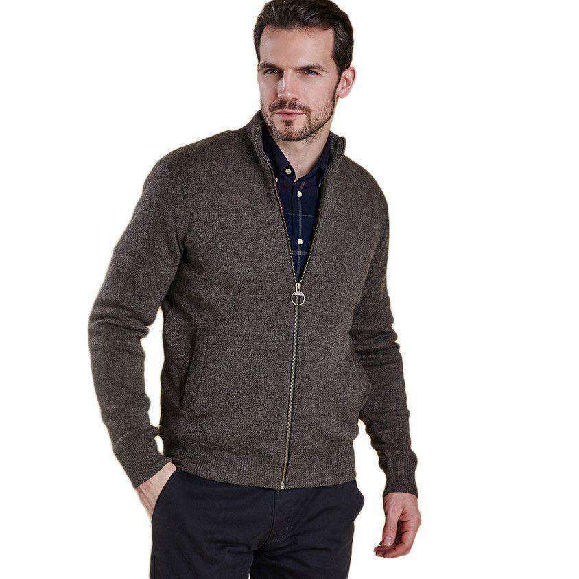 Ardeley Zip Through Jacket in Rustic Marl by Barbour - Country Club Prep