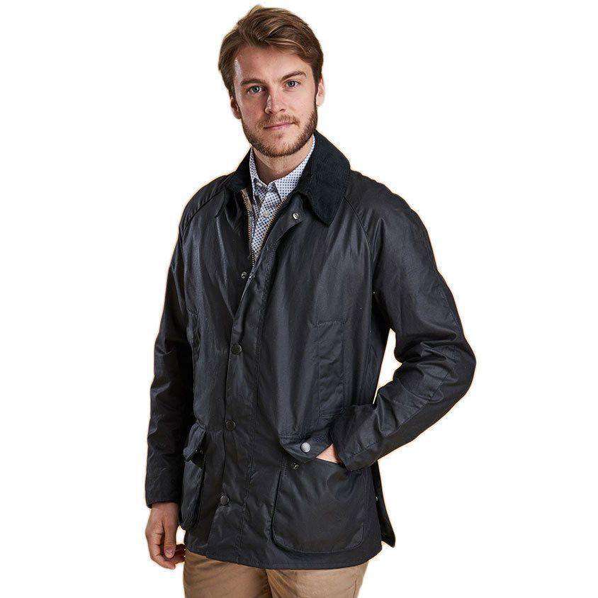 Ashby Waxed Jacket in Navy by Barbour - Country Club Prep