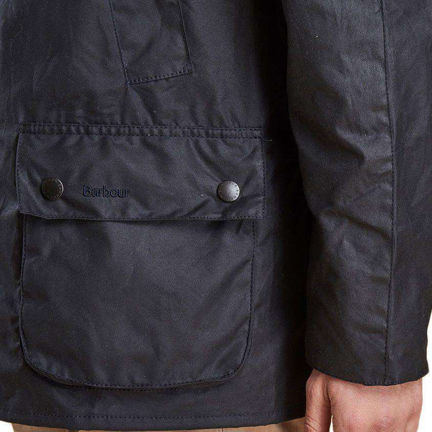 Ashby Waxed Jacket in Navy by Barbour - Country Club Prep