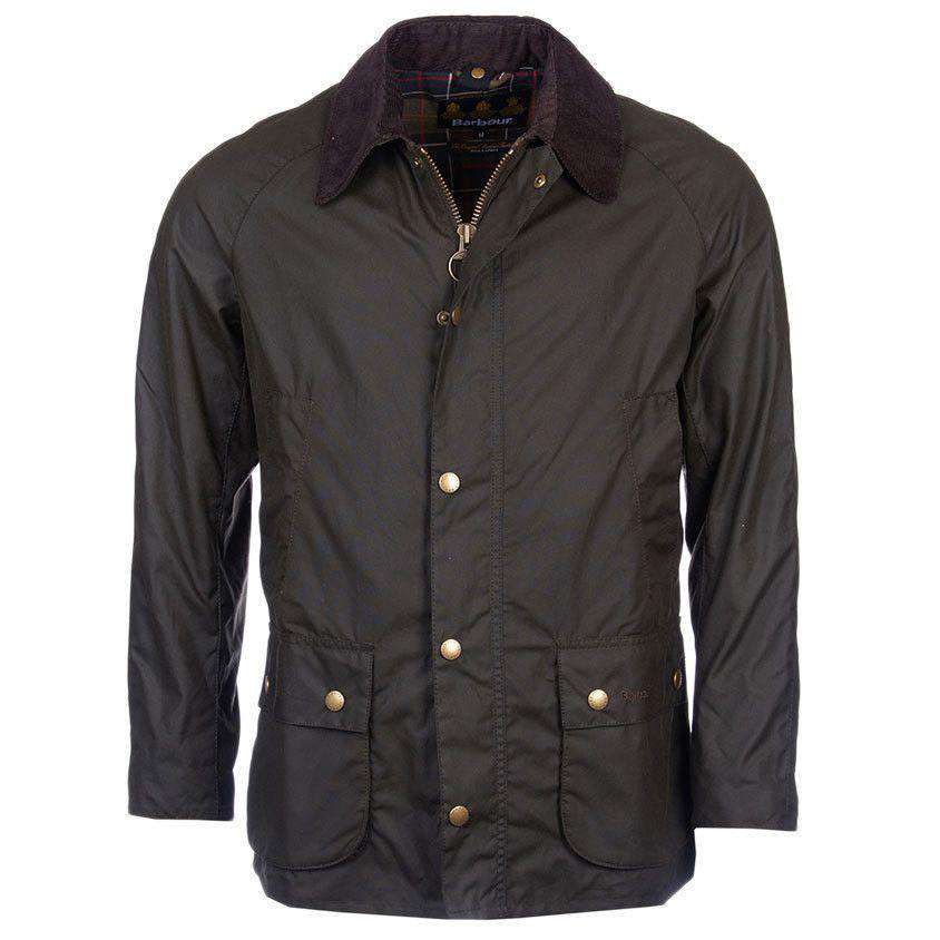 Ashby Waxed Jacket in Olive by Barbour - Country Club Prep