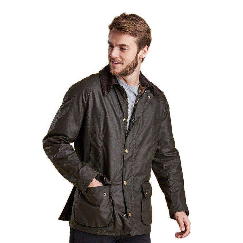 Ashby Waxed Jacket in Olive by Barbour - Country Club Prep