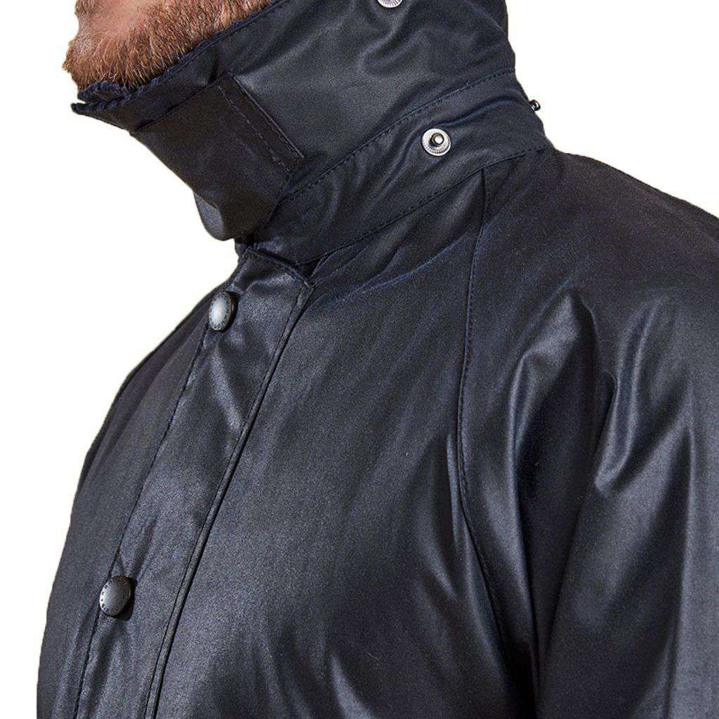 Beaufort Waxed Jacket in Navy by Barbour - Country Club Prep