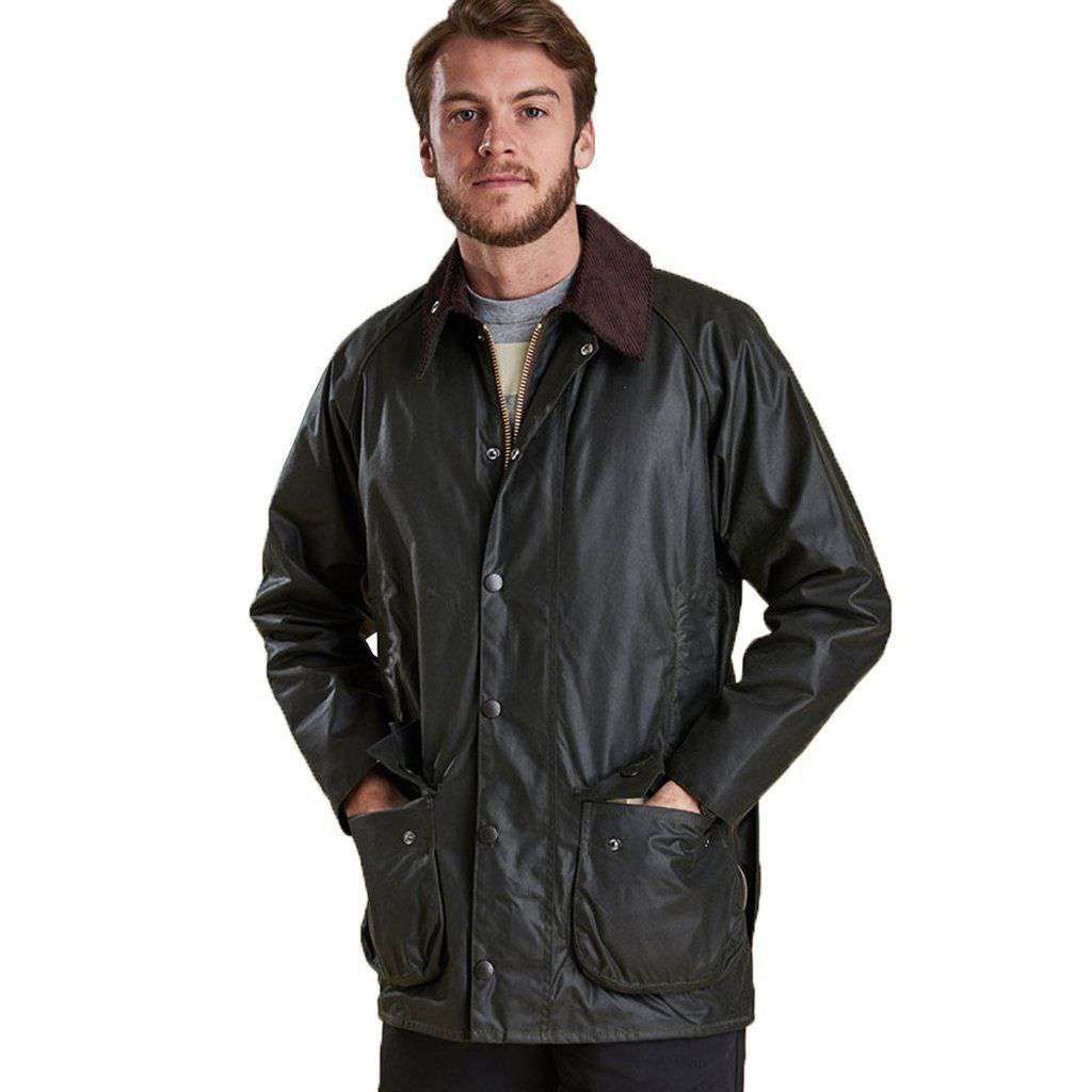 Barbour Beaufort Waxed Jacket in Sage – Country Club Prep