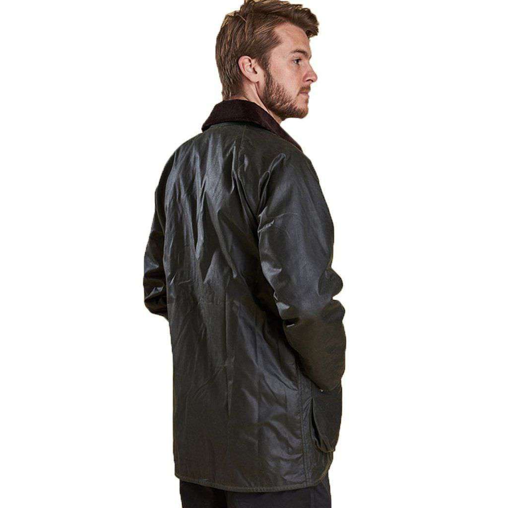 Barbour Beaufort Waxed Jacket in Sage – Country Club Prep