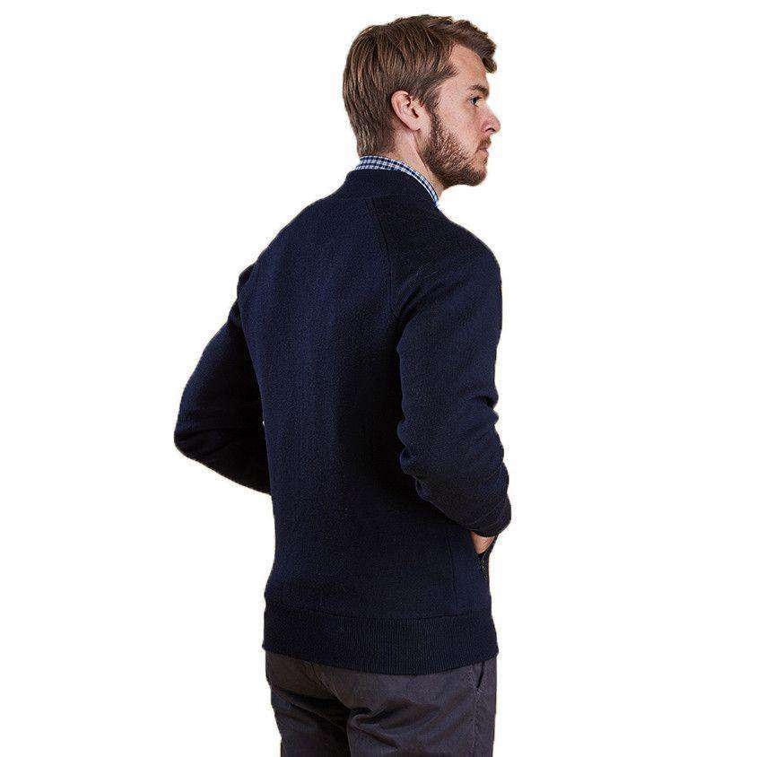 Becket Zip Through Jacket in Navy by Barbour - Country Club Prep