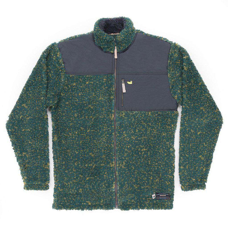 Transmine Blue Ridge Jacket Southern Marsh Blue Ridge Sherpa Jacket in Dark Green and Mustard ...