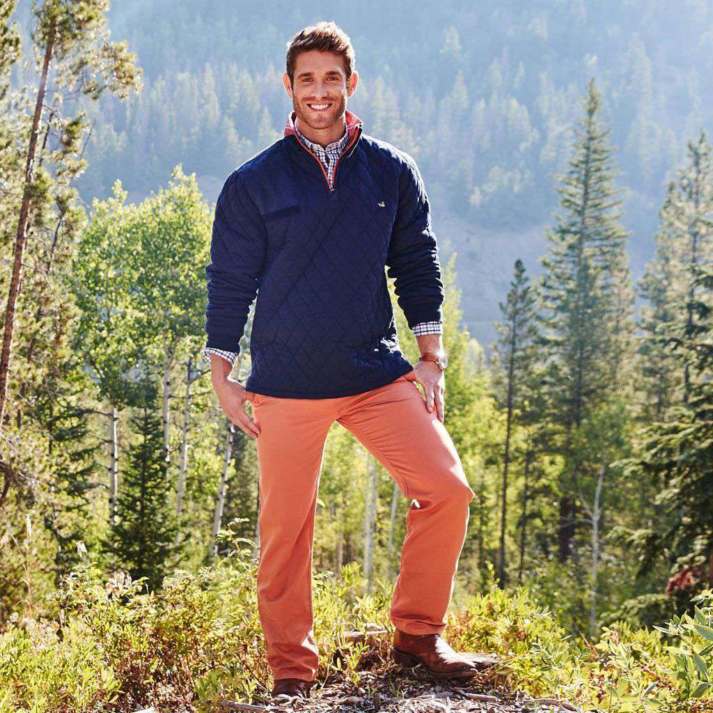 Carlyle Sporting Pullover in Colonial Navy by Southern Marsh - Country Club Prep