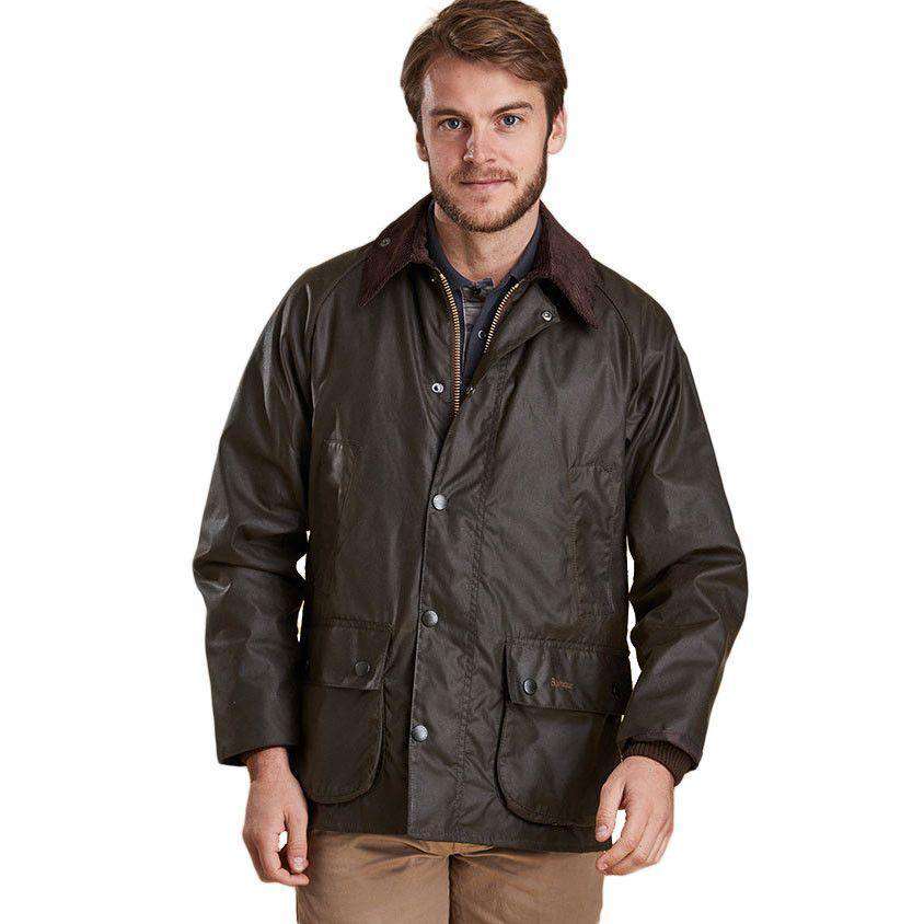 Barbour Classic Bedale Waxed Jacket in Olive – Country Club Prep