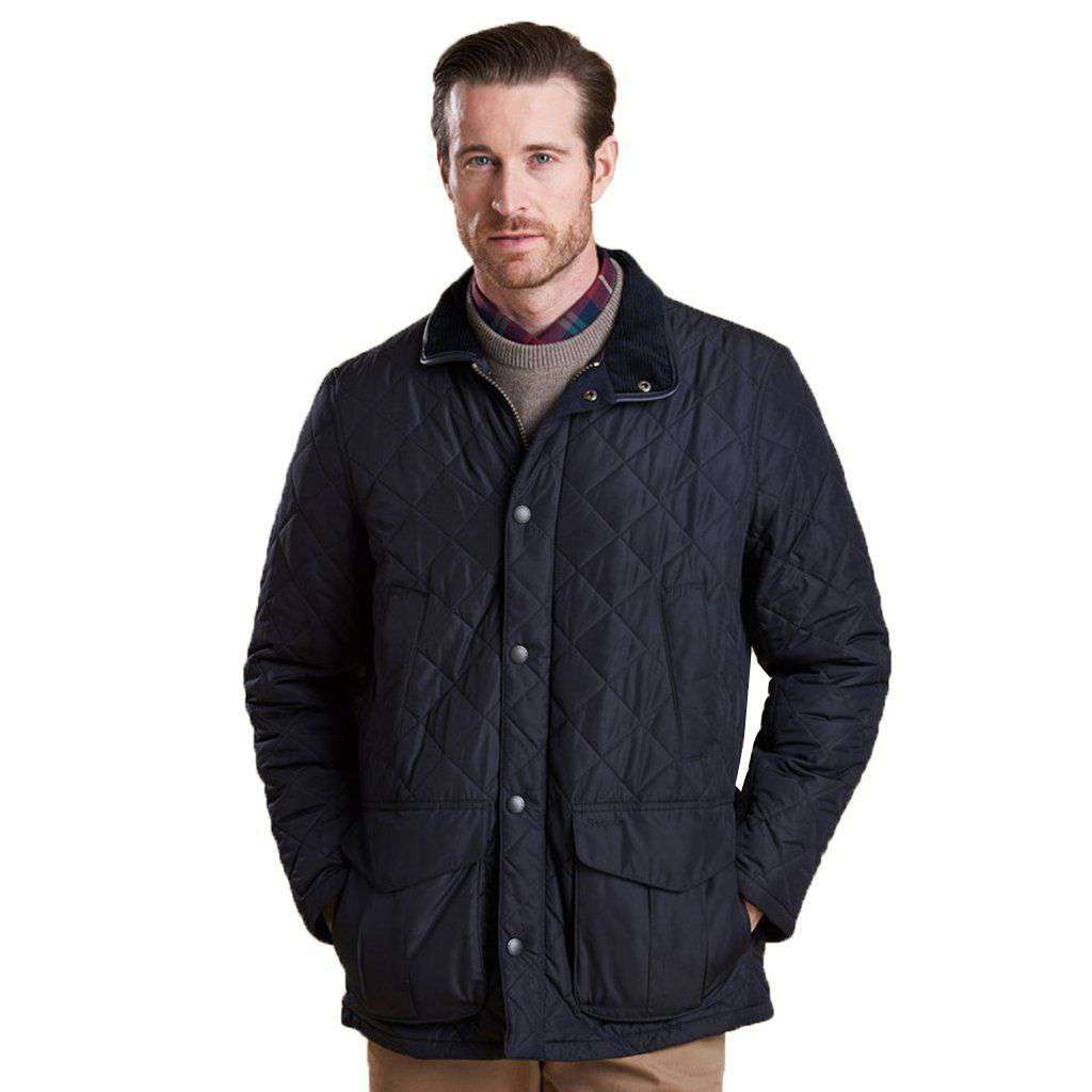 Devon Quilted Jacket in Navy by Barbour - Country Club Prep