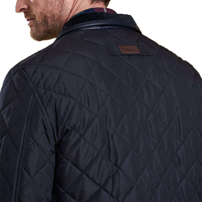 Barbour Devon Quilted Jacket in Navy – Country Club Prep
