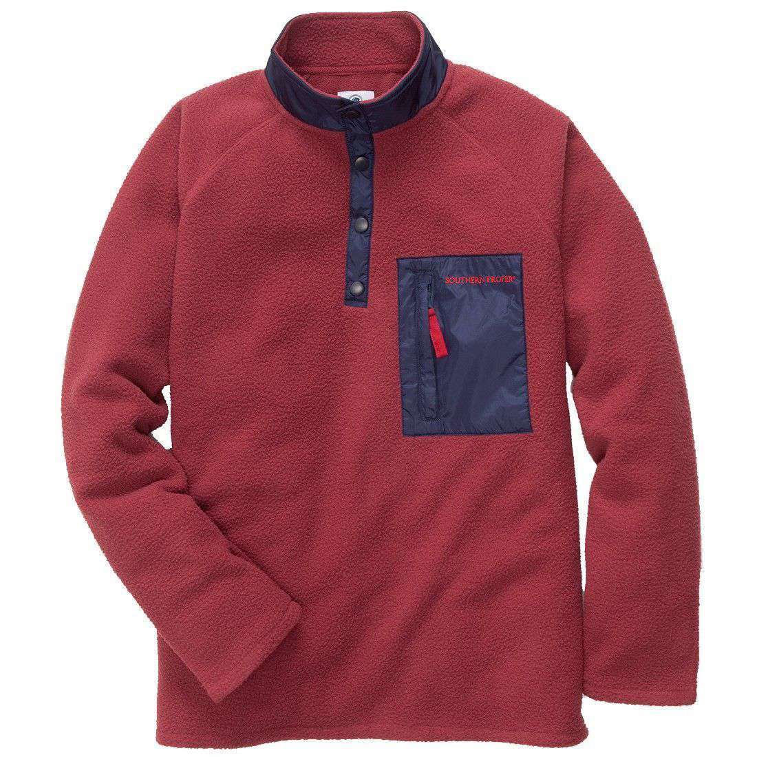 Dixon Pullover in Rust Red by Southern Proper - Country Club Prep