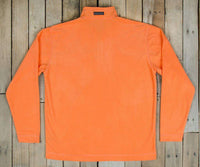 FieldTec Dune Pullover in Orange with Camo Pocket by Southern Marsh - Country Club Prep
