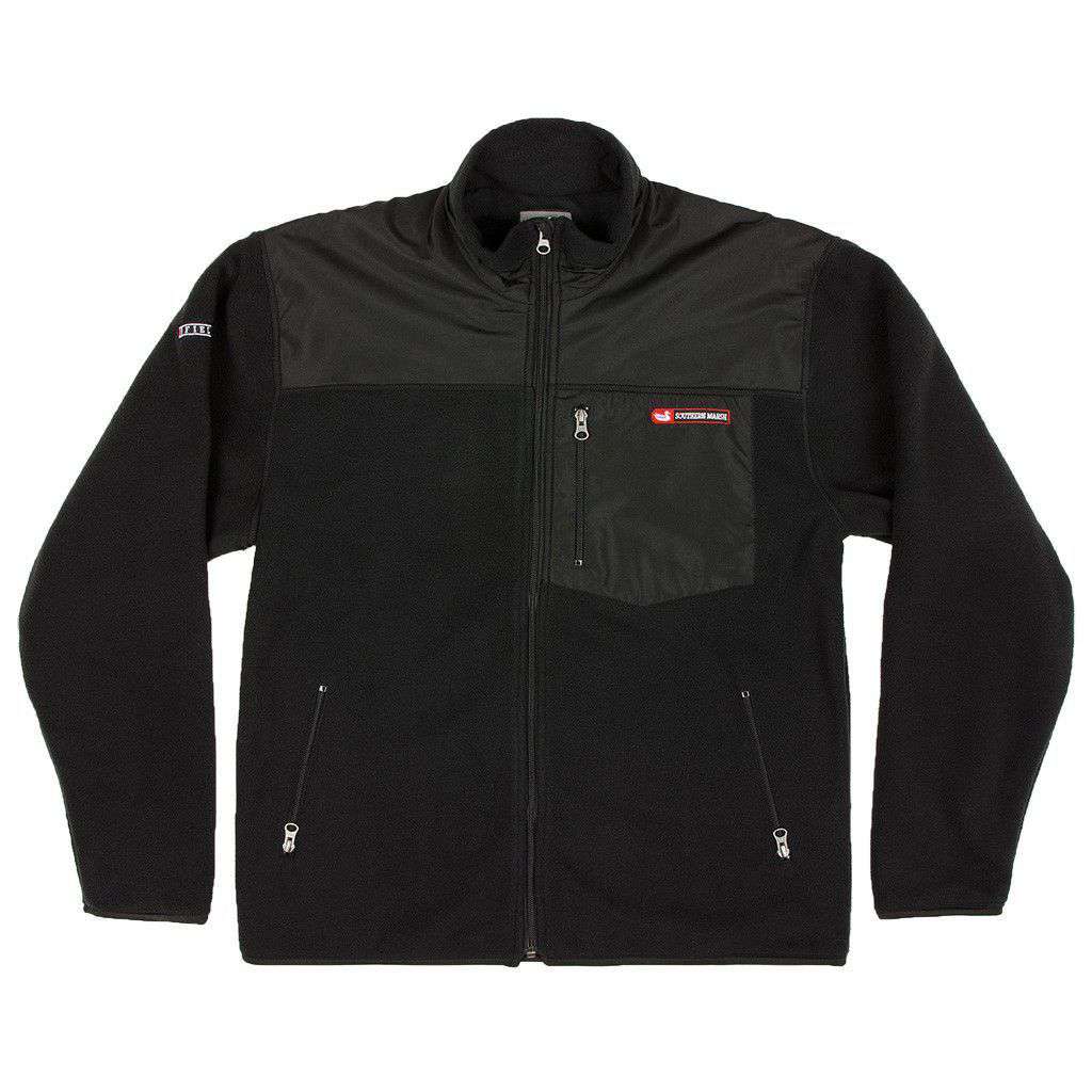 FieldTec Fleece Jacket in Black by Southern Marsh - Country Club Prep