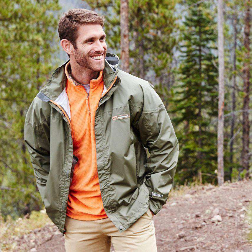 FieldTec Rain Jacket in Sandstone by Southern Marsh - Country Club Prep