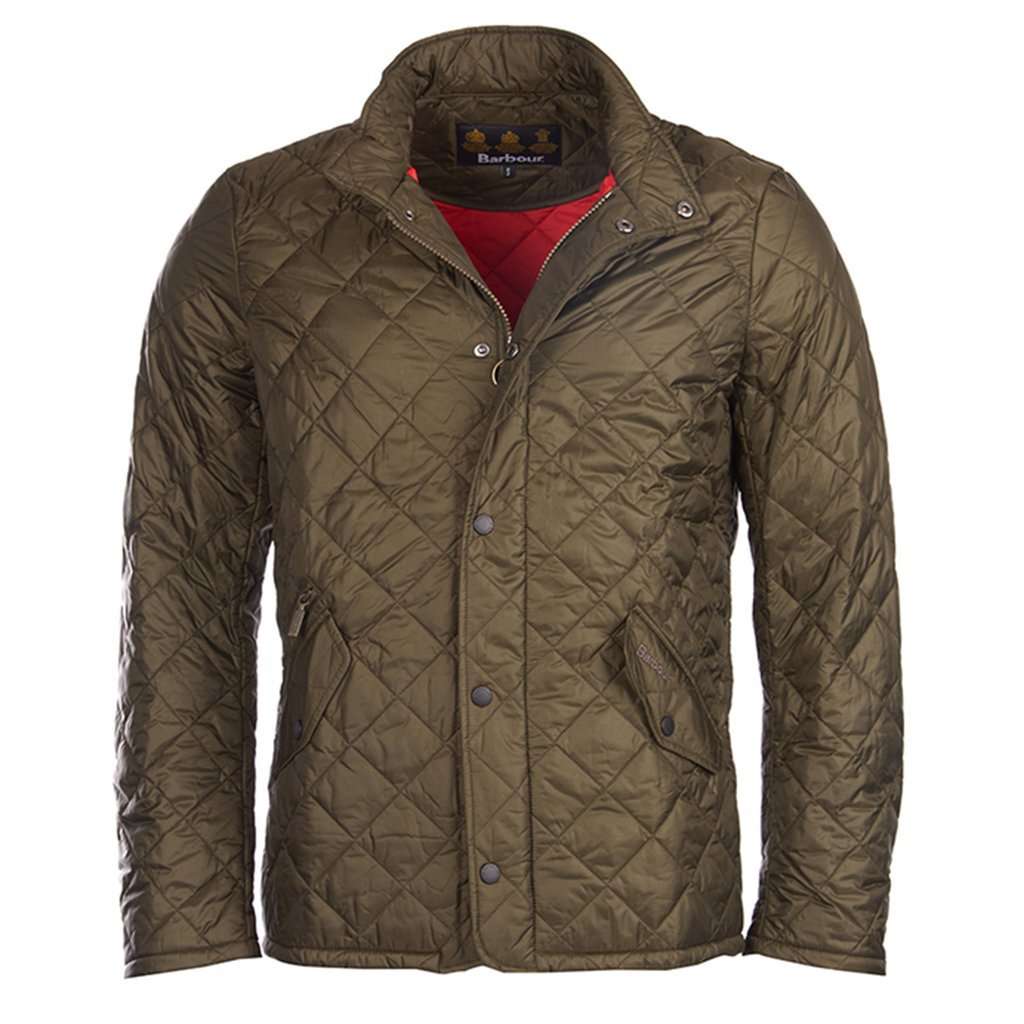 Flyweight Chelsea Quilted Jacket in Olive by Barbour - Country Club Prep