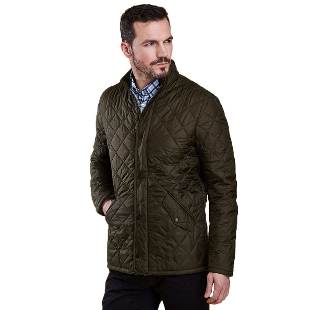 Flyweight Chelsea Quilted Jacket in Olive by Barbour - Country Club Prep