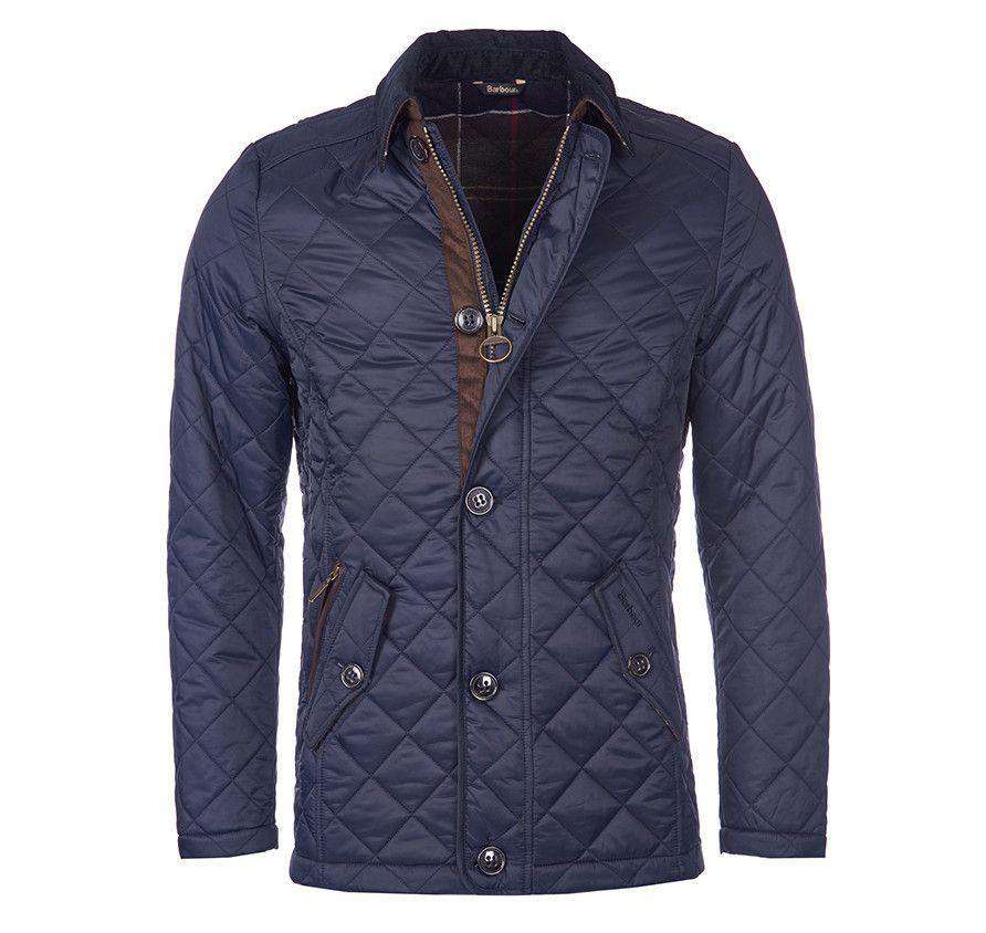 Fortnum Quilted Jacket in Navy by Barbour - Country Club Prep