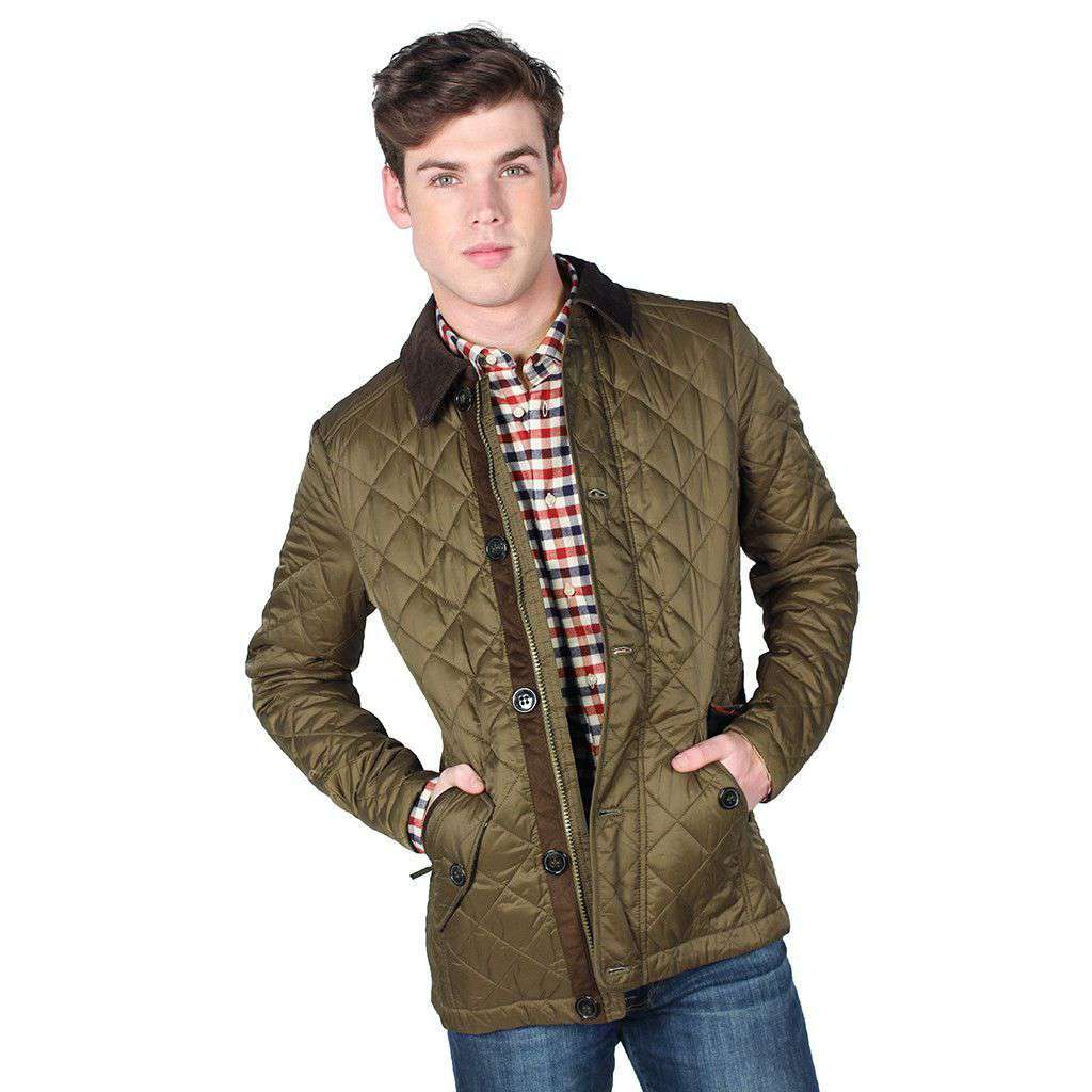 Fortnum Quilted Jacket in Olive by Barbour - Country Club Prep