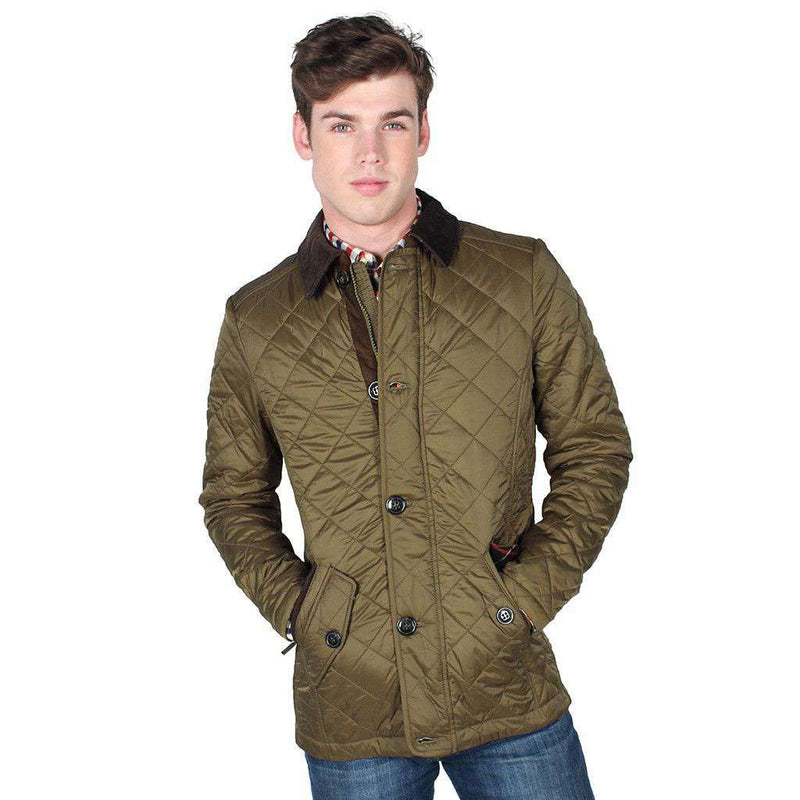 Fortnum Quilted Jacket in Olive by Barbour - Country Club Prep