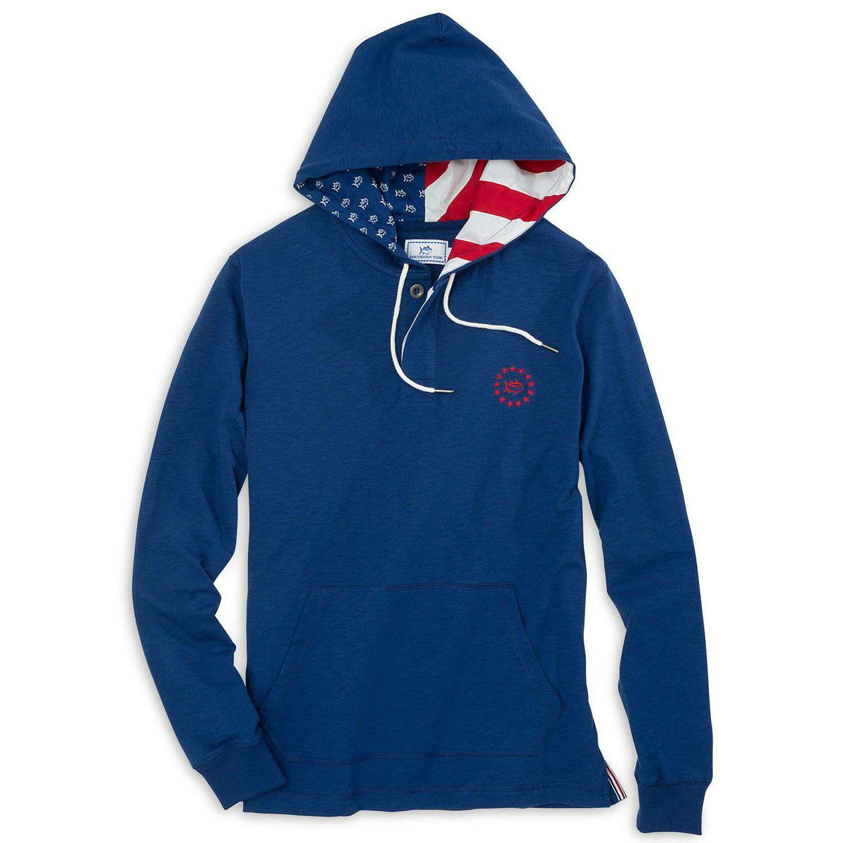 Freedom Rocks Hoodie in Yacht Blue by Southern Tide - Country Club Prep