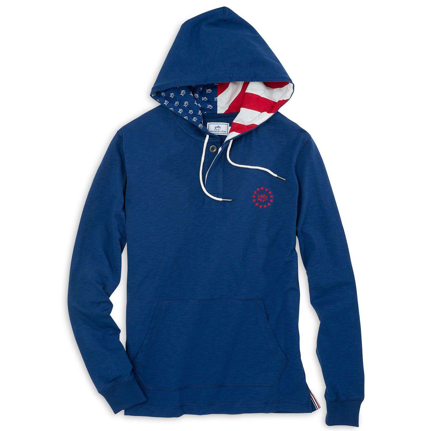 Freedom Rocks Hoodie in Yacht Blue by Southern Tide - Country Club Prep