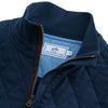 Georgetown Quilted 1/4 Zip Pullover in True Navy by Southern Tide - Country Club Prep