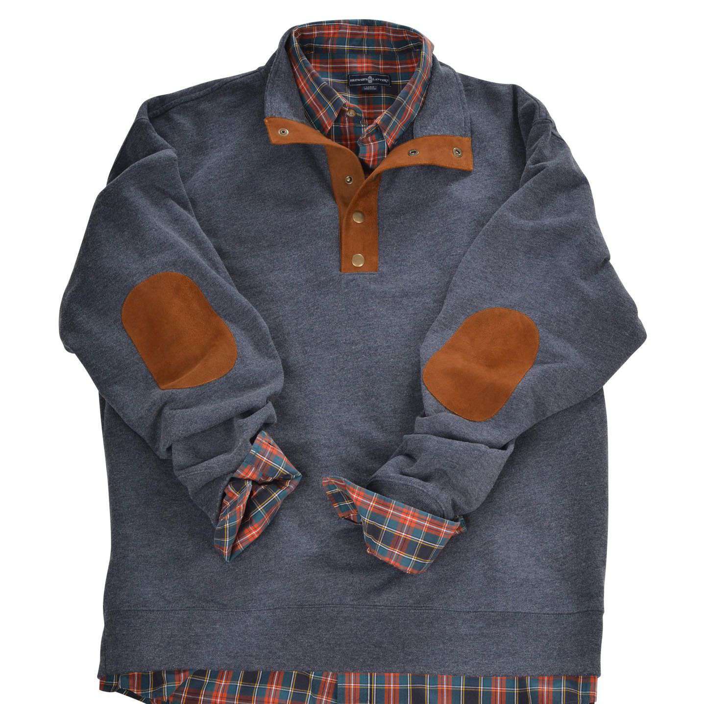 Henley Pullover in Ole Blue by Brewer's Lantern - Country Club Prep