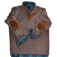 Henley Pullover in Woodsmoke by Brewer's Lantern - Country Club Prep