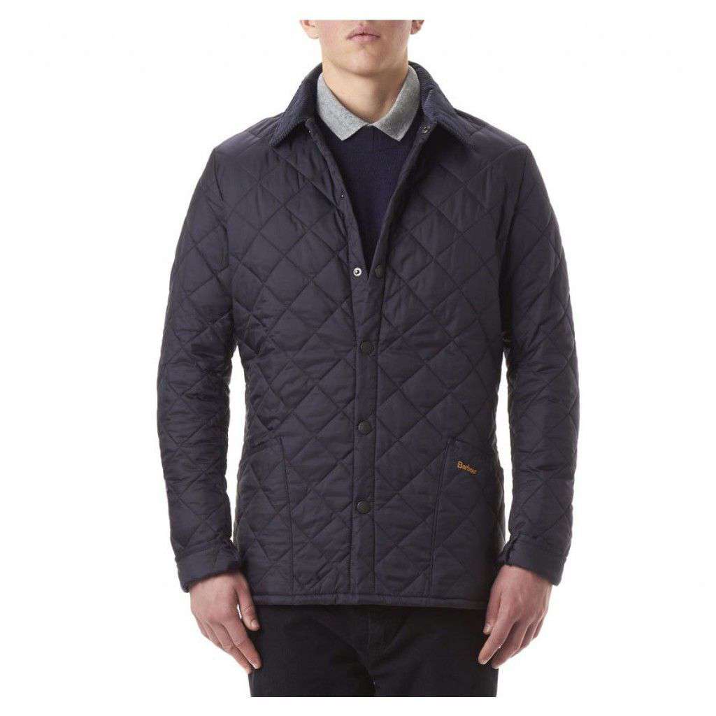 Heritage Liddesdale Quilted Jacket in Navy by Barbour - Country Club Prep